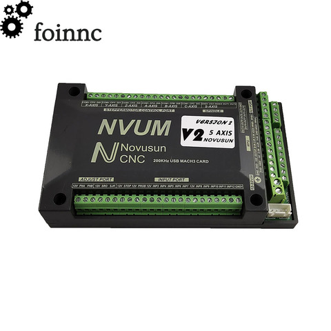 NVUM 4 Axis Mach3 USB Card 300KHz CNC router 3 4 5 6 Axis Motion Control Card Breakout Board for diy engraver engraving machine ► Photo 1/6