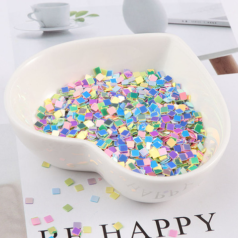 10g/Pack Mixed Colors 2mm Square Shape Loose Sequins Paillettes Nail Arts Manicure Material,Wedding Decoration Confetti Craft ► Photo 1/6