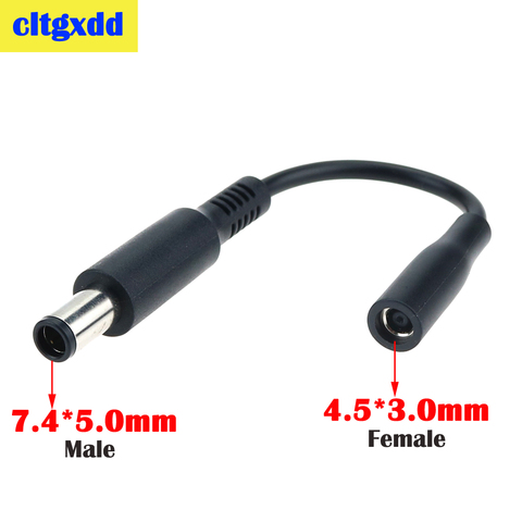 DC Power Adapter Connector Cable DC Conversion Head Jack Female 4.5*3.0mm to Male 7.4*5.0mm For HP Laptop ► Photo 1/6