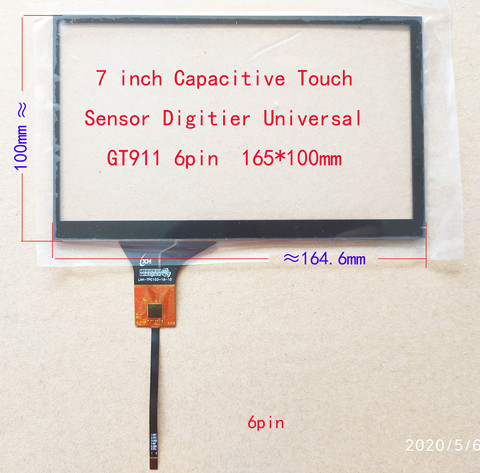 7 inch Car Radio Touch Screen Sensor Digitizer  LXH-TPC103-16-10 165*100MM 164*99MM GT911/615 Universal ► Photo 1/2