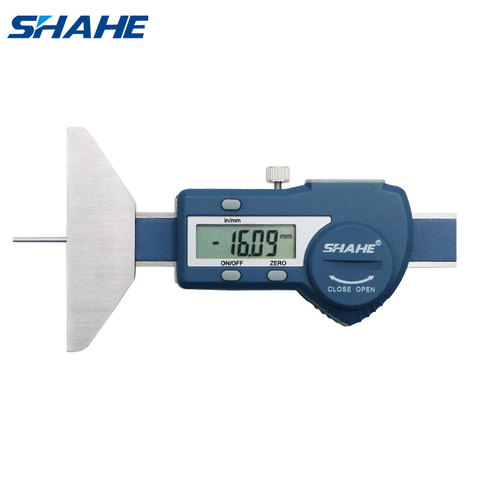 shahe New Depth Gauge Digital Car Tyre Tire Tread Depth Gauge Meter Measurer Tool Stainless Steel Caliper Range 0-25mm/0-50mm ► Photo 1/6