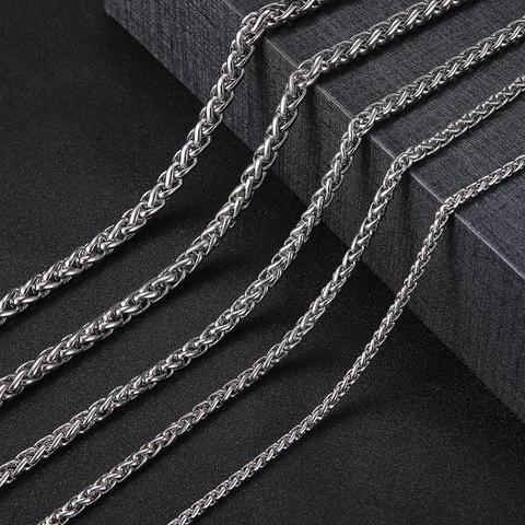 Skyrim Men 60cm Long Keel Chain Necklace 4-7 mm Wide Stainless Steel Punk Male Statement Chains Jewelry Gift Wholesale ► Photo 1/6