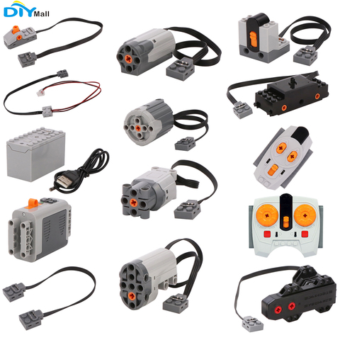 Technic Parts For Legoeds Lego Building Blocks Servo Motor Battery Box 2.4G Infrared Remote Control Receiver PF Model Sets ► Photo 1/2