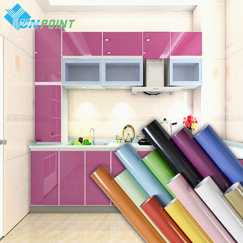 European Self Adhensive Wallpaper Paint Flash PVC Wall Papers Kitchen Cupboard Door Furniture DIY Stickers Vinyl Decorative Film ► Photo 1/6