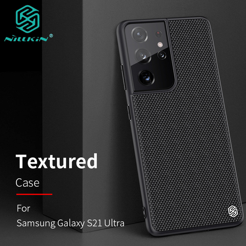 For Samsung Galaxy S21 Ultra Case 3D Textured Weaving Nylon Fiber Protective PC Back Cover for Galaxy S21 S21 Plus Shell NILLKIN ► Photo 1/6