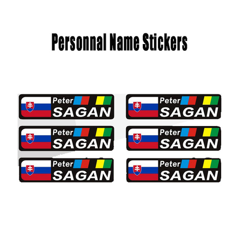 mtb frame stickers personality name flag helmet decoration decal custom bike stickers DH racing cycling accessorie Free shipping ► Photo 1/4