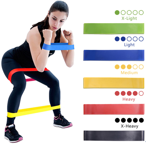 Rubber Band Elastic Expander Sport Set Gym Yoga Sport Exercise Fitness Loop Ribbons Resisitance Mini Bands Equipments Women Men ► Photo 1/6