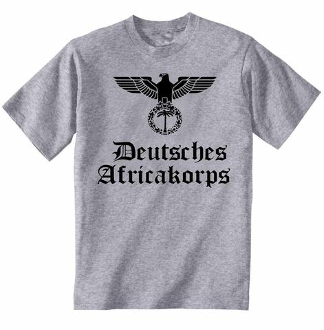 2022 New Summer Cool T-shirt DEUTSCHES AFRICAKORPS GERMANY WWII - NEW COTTON GREY T SHIRT ► Photo 1/1