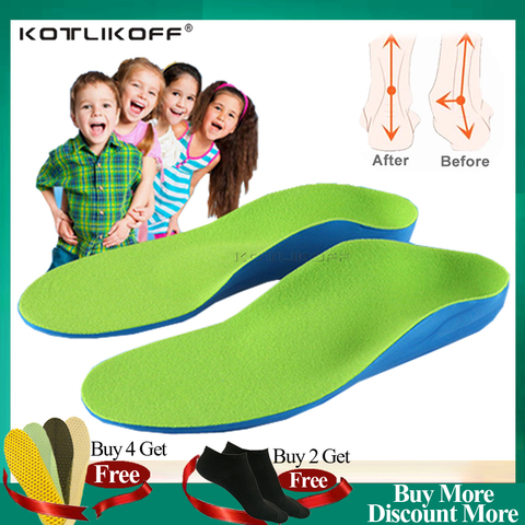 Kids Children Orthopedic Insoles for Children Shoes Flat Foot Arch Support Orthotic Pads Correction Health Feet Care Insole ► Photo 1/6