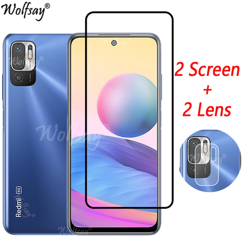 Tempered Glass For Xiaomi Redmi Note 10 5G Screen Protector For Redmi Note 10 5G NFC Camera Glass For Redmi Note 10 5G Glass 6.5 ► Photo 1/6