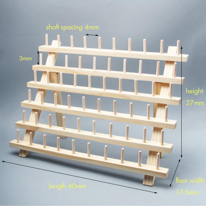 48 Spool Wooden Thread Holder Sewing and Embroidery Thread Rack Drop  Shipping - AliExpress