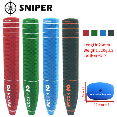 New Golf grips 2 Thumb Golf putter grips 4 colors standard size with 4 colors 1pcs putter clubs grips Free Shipping ► Photo 1/1