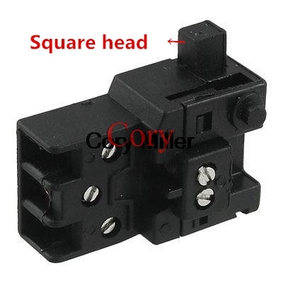 1PC For Makita 1040 12A 250V AC 18A 125V AC SPDT 5 Terminals Trigger Switch Black Round/Square Handle ► Photo 1/2