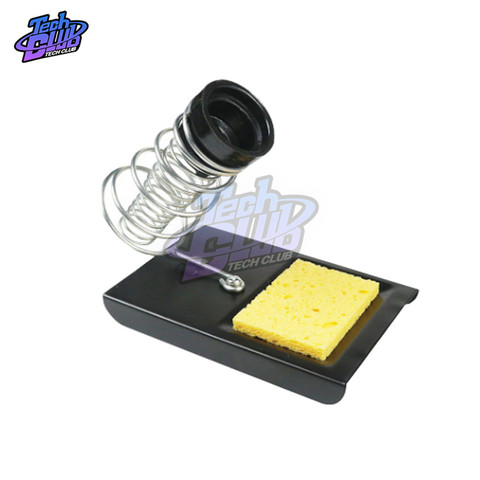 Multi-functional Soldering Iron Stand Holder Base Spring Metal Solder Iron Support Safety Protect Base +Sponge for Soldering ► Photo 1/4
