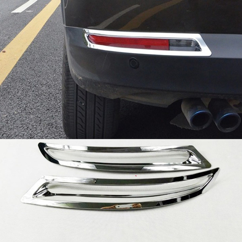 2 Pieces ABS Chrome Rear Fog light Frame tail lamp Cover For VW Volkswagen Tiguan 2010 2011 2012 2013 2014 2015 ► Photo 1/6