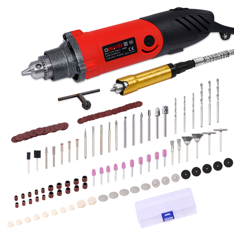Mini Electric Drill Grinder Engraving Pen Tool Set for Engine Model