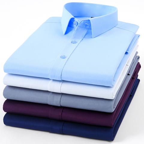 Paolo Sirum Brand Men Dress Shirt Non Iron Male Fashion Long Sleeve Business Formal Camisa Social Masculina ► Photo 1/6