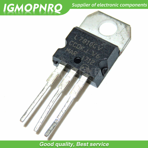 10pcs L7810CV L7810 KA7810 MC7810 TO-220 Voltage Regulators POSITIVE VOLTAGE REGULATORS  new original ► Photo 1/1
