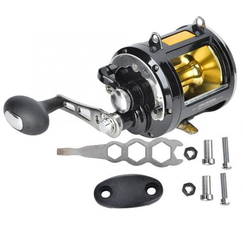 Baitcasting Fishing Reel Super Power Drag 25kg Drum Wheel 3.4:1 Boat Iron Plate Trolling Sea Fishing Wheel Fish Line Reel Tools ► Photo 1/6