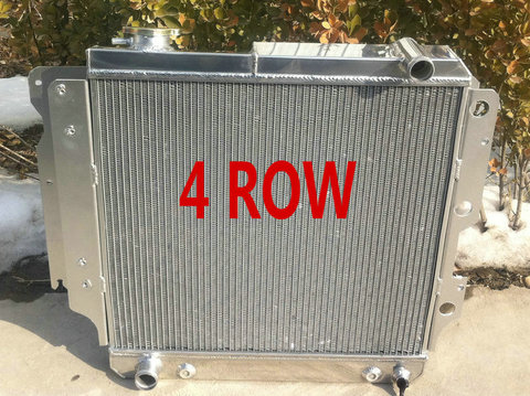 4 Row Aluminum Radiator For 05 04 03 02 01 Jeep Wrangler YJ/TJ 2.4L-4.2L 1987-2006 ► Photo 1/6