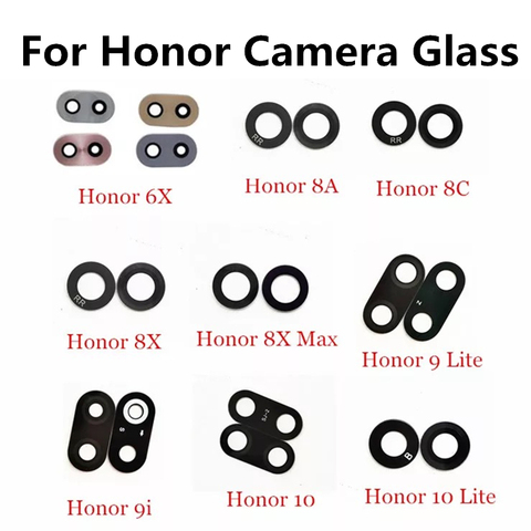 2PCS/Lot,Rear Back Camera Glass Lens Cover For Huawei Honor 6X 7X 8X MAX 8A 8C 9i 9 10 Lite Stickers Adhesive Replacement Parts ► Photo 1/1