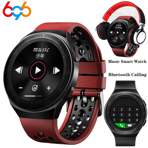 MT3 Music Smart Watch 8G Memory Men Bluetooth Call Full Touch Screen Waterproof Recording Function MT2 MT-3 Fashion Smartwatch ► Photo 1/6