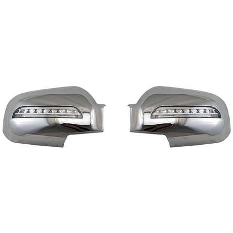 Car Door Mirror Covers with LED for Hyundai Tucson 2006-2009 ABS Chrome ► Photo 1/6