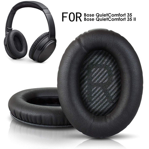 Replacement Earpads Ear Pad Cushion Cover Fit For BOSE QC35 Headphone Memory Foam Pads Ear Cover Repair Parts Superior  PU ► Photo 1/6