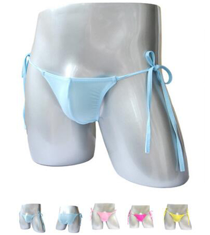 Low Waist Sexy Ice Silk Mens Underwear Briefs Strips Comfortable Underpants ZJH022S ► Photo 1/6