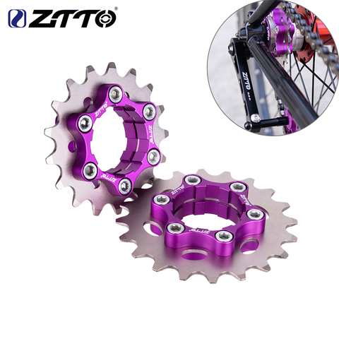 ZTTO MTB Single Speed Cassette Cog Bicycle 1 Speed Sprocket Gear 16T 17T 18T 19T 20T 21T 22T 23T K7 CNC Bike Freewheel ► Photo 1/6