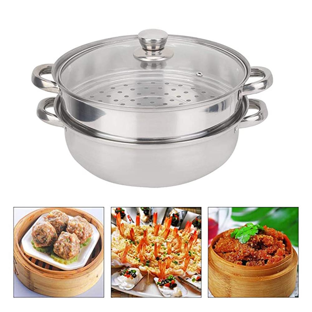 Folding Dish Steam Stainless Steel Food Steamer Basket Mesh Vegetable  Cooker Steamer Expandable Pannen Kitchen Tool - AliExpress