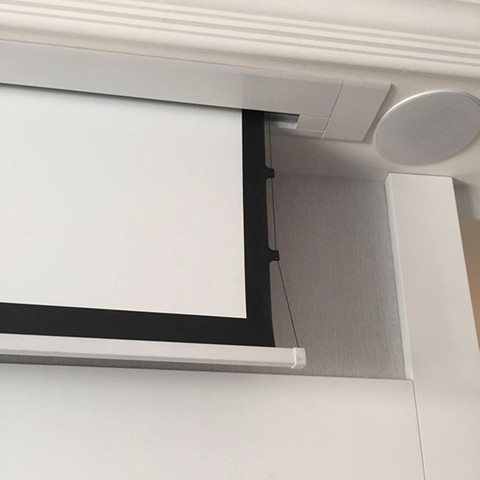 Concealed Hidden In-ceiling Projector Screen electric tab tensioned screen for laser 8K projector ► Photo 1/6