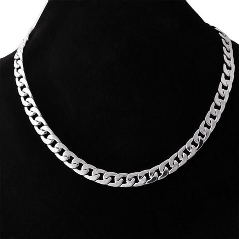 Fashion Simple Men Twist Oblate Wide Chain Necklace Party Jewelry Birthday Gift 2022 ► Photo 1/6