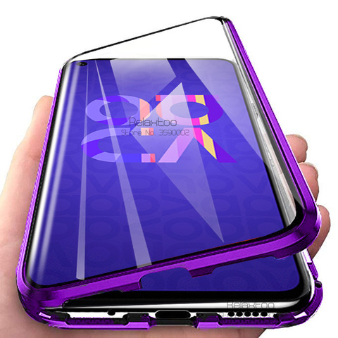 Magnetic case For huawei nova 5t 5 t t5 yal-l21 Double Sided glass phone cover honor 20 pro case nova5T Metal Adsorption fundas ► Photo 1/6