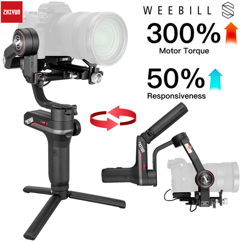 Zhiyun Weebill S, LAB 3-Axis Gimbal Stabilizer for Mirrorless and DSLR Cameras Like Sony A7M3 Nikon D850 Z7, 300% Improved Motor ► Photo 1/6