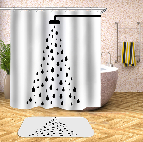 Bathroom Bathtub Bathing Cover, Large White Shower Curtain
