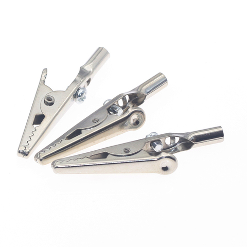 50pcs/100pcs Single Handle Alligator Clip Nickel plating 50MM Iron Clamp For Testing Electric Probe Meter Crocodile Clip ► Photo 1/5