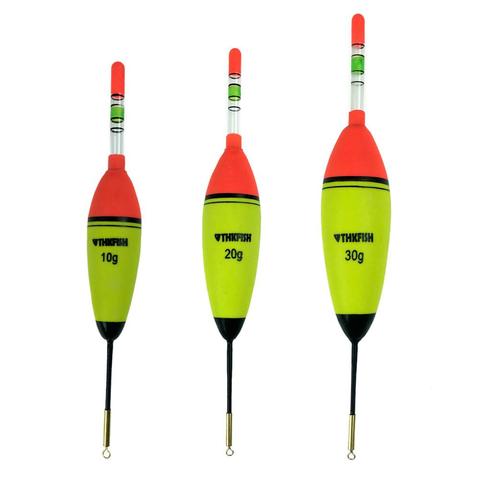 2 Pcs/Lot 10g 20g 30g EVA Luminous Fishing Float Long Vertical Night Lighting Fishing Floats Bobber ► Photo 1/6