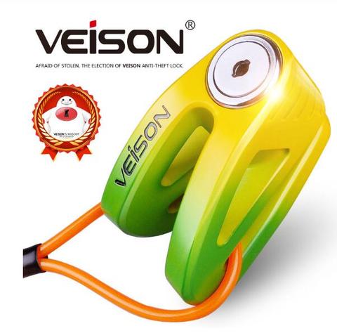 VEISON Alloy Motorcycle Lock Bike Bicycle Quad Lock Scooter Disc Brake Lock Motorcycle Accessories Anti-Shearing Anti-theft ► Photo 1/6