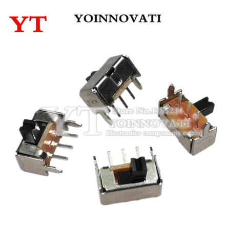 20pcs/lot SK12D07 Toggle Switch 3Pin PCB 2 Position 1P2T SPDT Miniature Slide Switch Side Knob SK12D07VG4 ► Photo 1/2