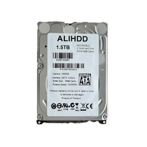 1500GB SATA 2.5inch  15MM Height  HDD  for PC Tower/Server/Mini-ITX/Desktop/Machine Warranty for 1-year ► Photo 1/1