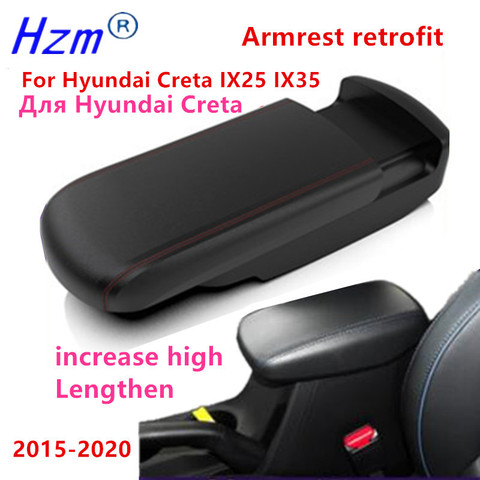 For Hyundai Creta IX25 IX35 2014-2022 Armrest box lengthen heighten retrofit support decoration car accessories ► Photo 1/6