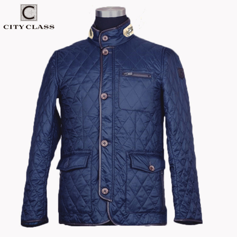 CITY CLASS 2022 New Spring Autumn Mens Coat Quilted Jacket Business Casual Fashion Bomber Jacket Coats for Male 8006 ► Photo 1/6
