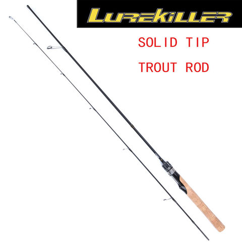 Lurekiller New flexible Solid Tip ul Trout Rod spinning rod casting rod 1.5m 1.68m lure weight 1-6g ultralight soft fishing rod ► Photo 1/6