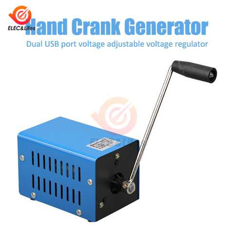 Emergency Hand Crank Dynamotor High Power Charger Portable USB Charging Hand Crank Generator Outdoor Camping Survival Power Bank ► Photo 1/6