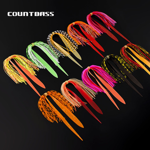 Silicone Skirts Rubber Jig Skirts 5 Bundles Strands Fishing Lures