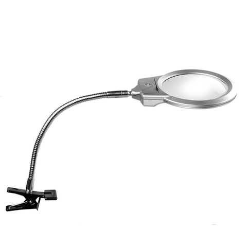 5X 10X 15X 20X Adjustable Magnifying Glass Desk Lamp Bright LED Lighted Magnifier with Clamp for Reading Painting Cross Stitch ► Photo 1/6