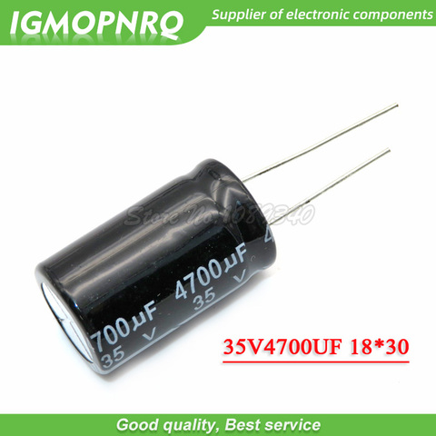 5PCS 35V4700UF 18*30mm 4700UF 35V 18*30 Aluminum electrolytic capacitor ► Photo 1/1