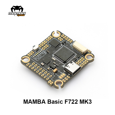DIATONE MAMBA Basic F722 MK3 Flight Controller （NO WIFI） wiht I2C Function 216MHz STM32F722RET6  F7 FC F.Port Support 30.5mm/M3 ► Photo 1/5