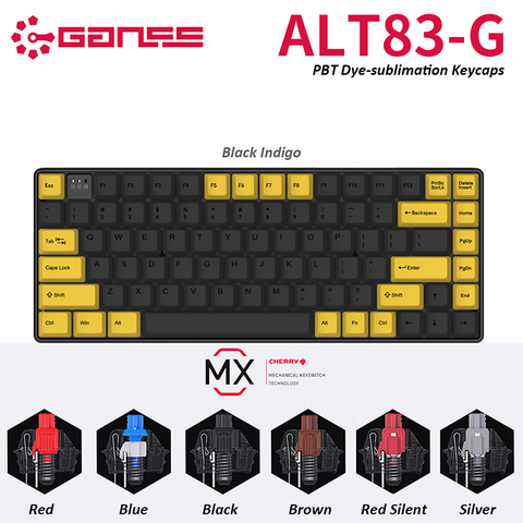Original GANSS ATL83-G 2.4GHz Wireless Cherry MX Switch Mechanical Gaming Keyboard with PBT keycaps Gamer Type-C USB Port ► Photo 1/6
